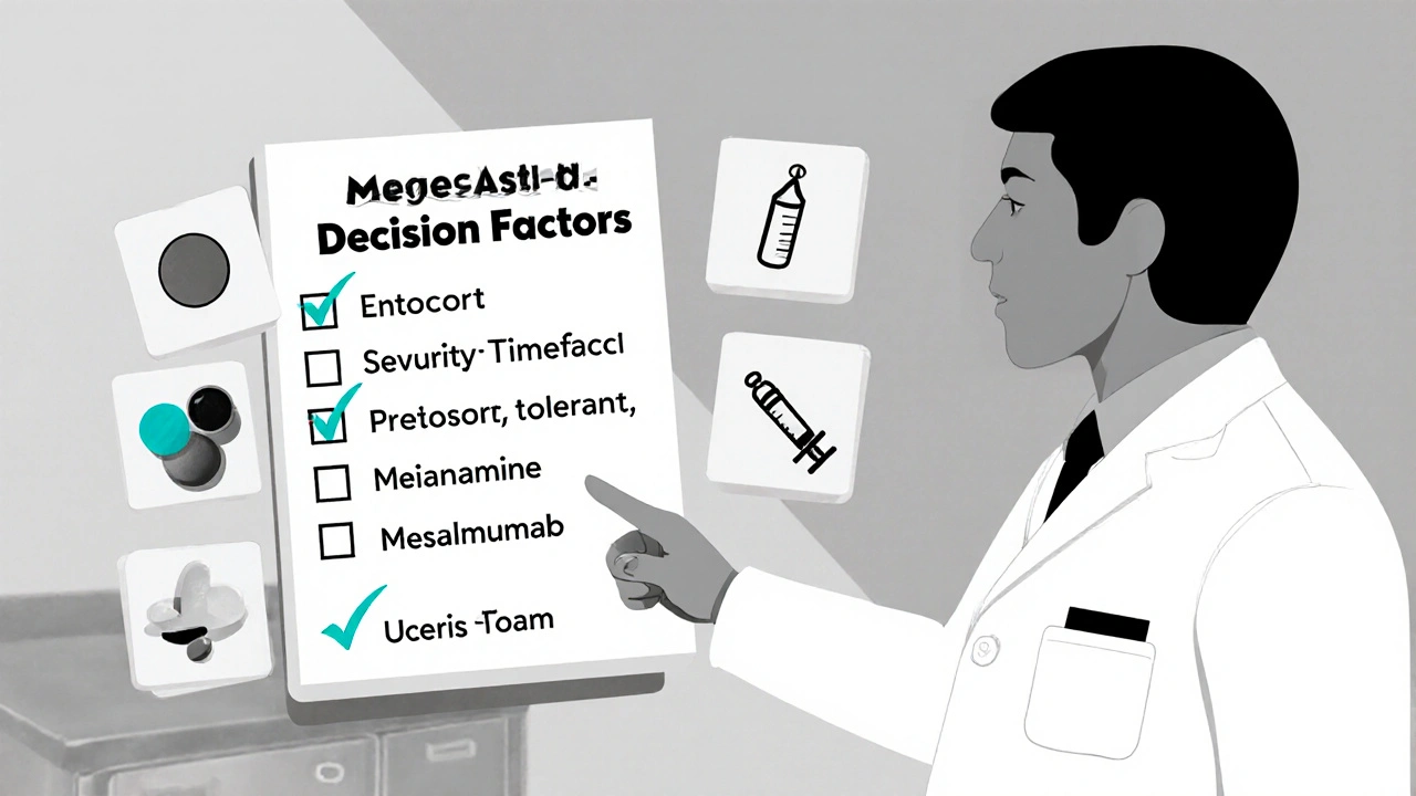 Doctor consulting patient with medication checklist and icons.