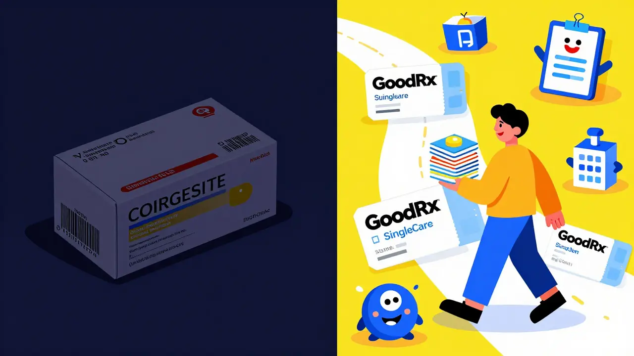 Vibrant illustration comparing cheap generics vs expensive brand names