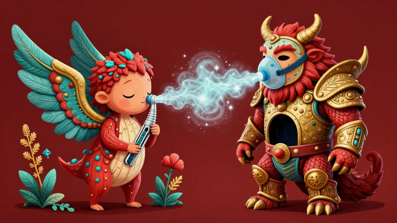 Alebrije creatures symbolizing surgery and CPAP treatments